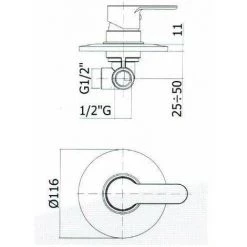Mitigeur De Douche à Encastrer En Laiton Chromé Paffoni BLU010CR | Chromé - 1 Sortie - Chromé 5 Mitigeur De Douche à Encastrer En Laiton Chromé Paffoni BLU010CR | Chromé - 1 Sortie - Chromé -PAFFONI Soldes 10259162 2