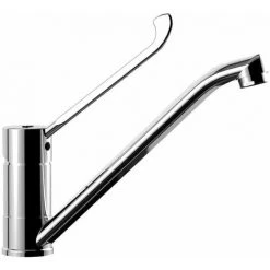 Mitigeur D'évier Monotrou Avec Levier Clinique Paffoni Red RED303CR | Chromé - Chromé