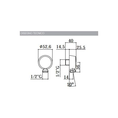 Coude De Raccordement 1/2” Paffoni Light ZACC130 | Chromé 3 Coude De Raccordement 1/2” Paffoni Light ZACC130 | Chromé – Image 2