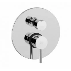 Mitigeur De Douche à Encastrer à 3 Voies De Couleur Chrome Paffoni LIGHT LIG019CR | Chromé - 3 Sortie - Chromé