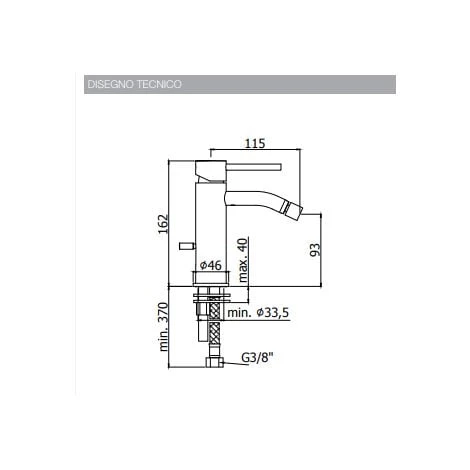 Mitigeur Bidet Sans Vidage Paffoni Light LIG131 | Noir Mat - Sans Vidage - Noir Mat 4 Mitigeur Bidet Sans Vidage Paffoni Light LIG131 | Noir Mat - Sans Vidage - Noir Mat – Image 2