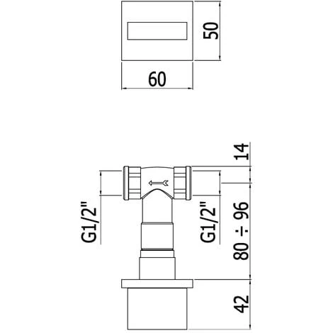 Robinet Encastrable Pour Eau Froide-chaude Paffoni Level Sans Bec 4 Robinet Encastrable Pour Eau Froide-chaude Paffoni Level Sans Bec – Image 2