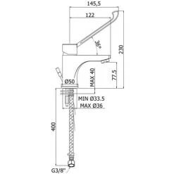 Mitigeur Lavabo Avec Levier Clinique Paffoni Red Sans Vidage -PAFFONI Soldes 18063092 2
