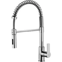 Mitigeur D'évier De Cuisine Professionnel Avec Ressort Et Douchette Paffoni RED