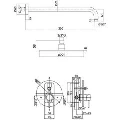 PAFFONI Composition De Douche Légère Avec Pomme De Douche Ronde, Mitigeur Avec Inverseur Et Set Duplex -PAFFONI Soldes 18081379 2