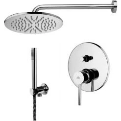 PAFFONI Composition De Douche Stick Avec Pomme De Douche Ronde, Mitigeur Avec Inverseur Et Set Duplex -PAFFONI Soldes 18081380 2