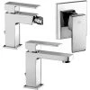 Ensemble De Mitigeurs Lavabo, Bidet Et Douche Paffoni Elle Squared Design