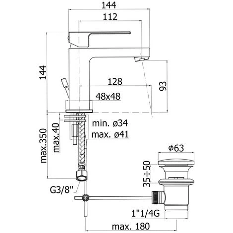 Ensemble De Mitigeurs Paffoni Elle Pour Lavabo, Bidet Et Baignoire En Laiton Chromé 5 Ensemble De Mitigeurs Paffoni Elle Pour Lavabo, Bidet Et Baignoire En Laiton Chromé – Image 3