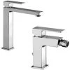 Ensemble De Mitigeurs Lavabo Et Bidet Haut Design Carré Paffoni Elle -PAFFONI Soldes 18153427 1