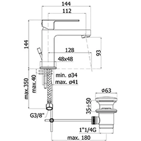 Paffoni Effe Ensemble Mitigeurs Lavabo Et Bidet Carré 4 Paffoni Effe Ensemble Mitigeurs Lavabo Et Bidet Carré – Image 2