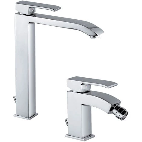 Ensemble De Mitigeurs De Salle De Bain Paffoni Level Haut Lavabo + Bidet 3 Ensemble De Mitigeurs De Salle De Bain Paffoni Level Haut Lavabo + Bidet