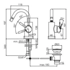 Mitigeur De Bidet Paffoni Berry Avec Bec Pivotant Et Vidange -PAFFONI Soldes 18153446 3