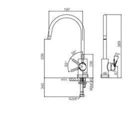 Mitigeur D'évier Professionnel Paffoni Berry BR180CR -PAFFONI Soldes 18153447 3