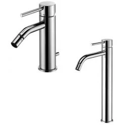 Ensemble De Mitigeurs Hauts Pour Lavabo Et Bidet Paffoni Light