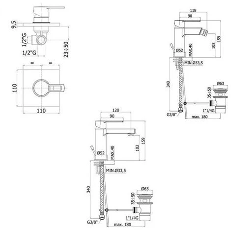Paffoni Ringo Lavabo, Bidet Et Mitigeur De Douche 4 Paffoni Ringo Lavabo, Bidet Et Mitigeur De Douche – Image 2