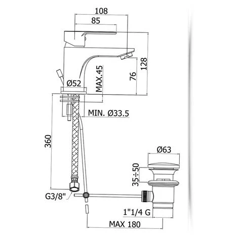 Ensemble De Mitigeurs Lavabo, Bidet Et Douche Avec Inverseur Paffoni Blue 5 Ensemble De Mitigeurs Lavabo, Bidet Et Douche Avec Inverseur Paffoni Blue – Image 3