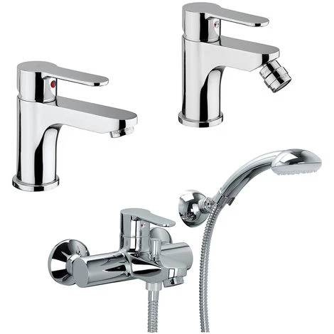 Ensemble De Mitigeurs Paffoni Blu Lavabo, Bidet Et Baignoire 3 Ensemble De Mitigeurs Paffoni Blu Lavabo, Bidet Et Baignoire