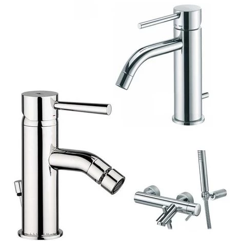 Paffoni Light Mitigeur Lavabo Avec Bonde, Bidet Avec Bonde Et Baignoire 3 Paffoni Light Mitigeur Lavabo Avec Bonde, Bidet Avec Bonde Et Baignoire
