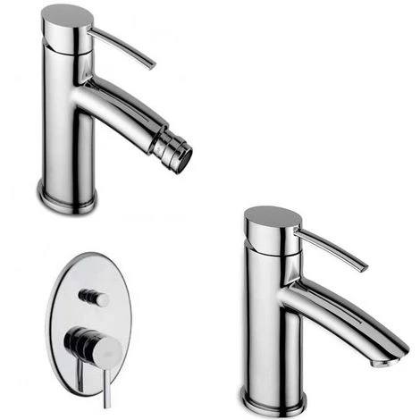 Mitigeur Lavabo Paffoni Berry Avec Bonde, Bidet Avec Bonde Et Douche Avec Inverseur 3 Mitigeur Lavabo Paffoni Berry Avec Bonde, Bidet Avec Bonde Et Douche Avec Inverseur