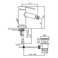 Mitigeur Lavabo Paffoni Berry Avec Bonde, Bidet Avec Bonde Et Douche Avec Inverseur 9 Mitigeur Lavabo Paffoni Berry Avec Bonde, Bidet Avec Bonde Et Douche Avec Inverseur -PAFFONI Soldes 18525548 4