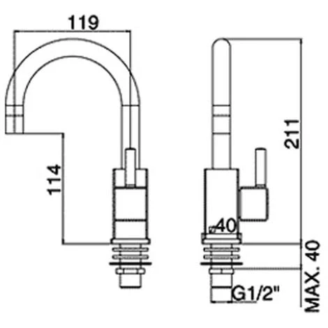 Mitigeur De Lavabo Paffoni Level Avec Bec Orientable 5 Mitigeur De Lavabo Paffoni Level Avec Bec Orientable – Image 3