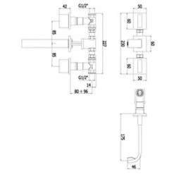 Mitigeur De Lavabo à Encastrer Paffoni Level Avec Bec Plat -PAFFONI Soldes 18525609 3