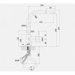 Mitigeur évier Paffoni Steel Avec Douchette Extractible 6 Mitigeur évier Paffoni Steel Avec Douchette Extractible -PAFFONI Soldes 18525696 3