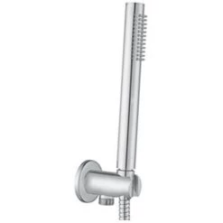Ensemble De Douche Paffoni Steel Avec Support Intégré Rond