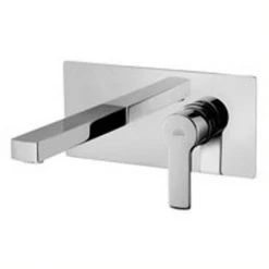 Mitigeur De Lavabo à Encastrer Paffoni Red Avec Bec Plat Et Plaque Rectangulaire