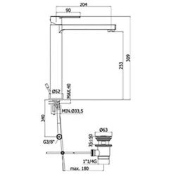 Paffoni Ringo Mitigeur Lavabo Haut Sans Vidage 7 Paffoni Ringo Mitigeur Lavabo Haut Sans Vidage -PAFFONI Soldes 18525792 3