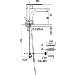 Mitigeur Lavabo Avec Bonde En Laiton Chromé Paffoni Sly -PAFFONI Soldes 18525850 2