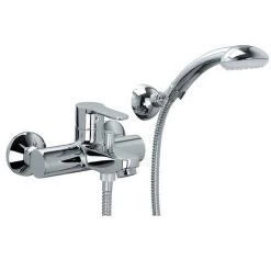 Mitigeur Bain Avec Set De Douche Paffoni Blu En Laiton Chromé