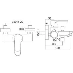Mitigeur Bain Avec Set De Douche Paffoni Green En Laiton Chromé -PAFFONI Soldes 18528011 4
