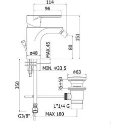 Mitigeur De Bidet Paffoni Green Avec Bonde -PAFFONI Soldes 18528015 3