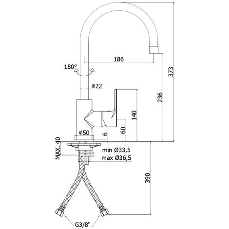 Mitigeur évier Paffoni Green Avec Bec Pivotant GRE180CR 4 Mitigeur évier Paffoni Green Avec Bec Pivotant GRE180CR – Image 2