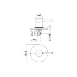 Mitigeur De Douche à Encastrer Paffoni Stick Sans Inverseur -PAFFONI Soldes 19857945 3