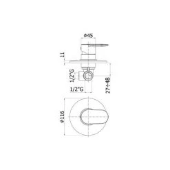 Mitigeur De Douche à Encastrer Paffoni Candy En Laiton Chromé Poli -PAFFONI Soldes 19857952 3
