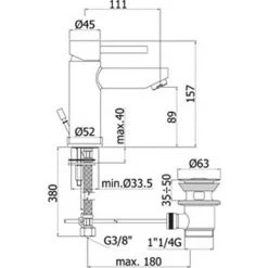 Paffoni Stick Mitigeur Lavabo Avec Bonde, Bidet Avec Bonde Et Baignoire -PAFFONI Soldes 19857963 3