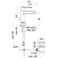 Mitigeur Lavabo Paffoni Candy Avec Bonde, Bidet Avec Bonde Et Baignoire -PAFFONI Soldes 19857968 3