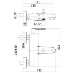 Mitigeur Lavabo Paffoni Candy Avec Bonde, Bidet Avec Bonde Et Baignoire -PAFFONI Soldes 19857968 5