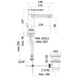 Mitigeur Lavabo Paffoni Candy Avec Bonde, Bidet Avec Bonde Et Douche Avec Inverseur -PAFFONI Soldes 19857971 3