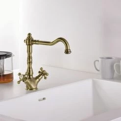 Robinet Mélangeur Rétro Bronze Paffoni BELINDA - Vieux Bronze -PAFFONI Soldes 29411215 3