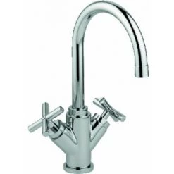 Paffoni Quattro Mélangeur De Cuisine 3/8 Pouce Tuyau Flexible 1 Trou De Robinet Chrome Brillant - Chrome