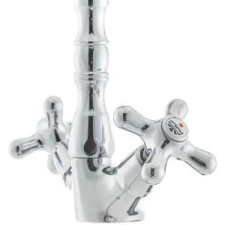 Paffoni Ricordi Mélangeur De Lavabo XL Avec Tirette Et Bonde, Design Vintage, Chrome (IR085) -PAFFONI Soldes 39055049 4