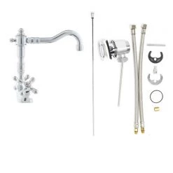 Paffoni Ricordi Mélangeur De Lavabo XL Avec Tirette Et Bonde, Design Vintage, Chrome (IR085) -PAFFONI Soldes 39055049 5