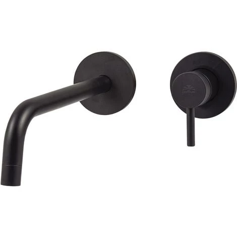 Paffoni Light Mitigeur Lavabo à Encastrer Avec Bec Mural 245 Mm Noir Mat 3 Paffoni Light Mitigeur Lavabo à Encastrer Avec Bec Mural 245 Mm Noir Mat