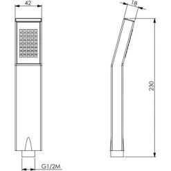 Douche Rectangulaire En ABS Chromé Paffoni ZDOC054CR | Chromé - Chromé -PAFFONI Soldes 43079543 2