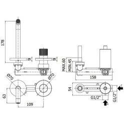 Mitigeur Lavabo à Encastrer Mural Avec Plaques En Laiton Paffoni Jo JO104..70-JO105..70-JO106..70 | Chromé - 178 Mm - Chromé 7 Mitigeur Lavabo à Encastrer Mural Avec Plaques En Laiton Paffoni Jo JO104..70-JO105..70-JO106..70 | Chromé - 178 Mm - Chromé -PAFFONI Soldes 44076902 3