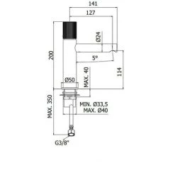 Mitigeur Lavabo En Laiton Avec Bec Allongé Paffoni Jo JO071CR-JO071NO | Noir Mat - Sans Vidage - Noir Mat 7 Mitigeur Lavabo En Laiton Avec Bec Allongé Paffoni Jo JO071CR-JO071NO | Noir Mat - Sans Vidage - Noir Mat -PAFFONI Soldes 46538239 3