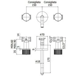 Mitigeur Lavabo Mural 3 Trous Avec Plaques Rondes Paffoni Jo JO003CR-JO003NO | Chromé - 175 Mm - Chromé 5 Mitigeur Lavabo Mural 3 Trous Avec Plaques Rondes Paffoni Jo JO003CR-JO003NO | Chromé - 175 Mm - Chromé -PAFFONI Soldes 47357175 2